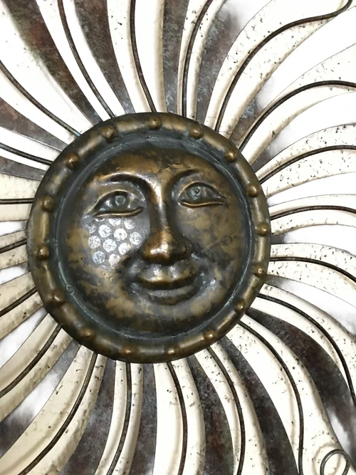 Decorative Wall Ornament 'The Sun' - 100 cm - Metal