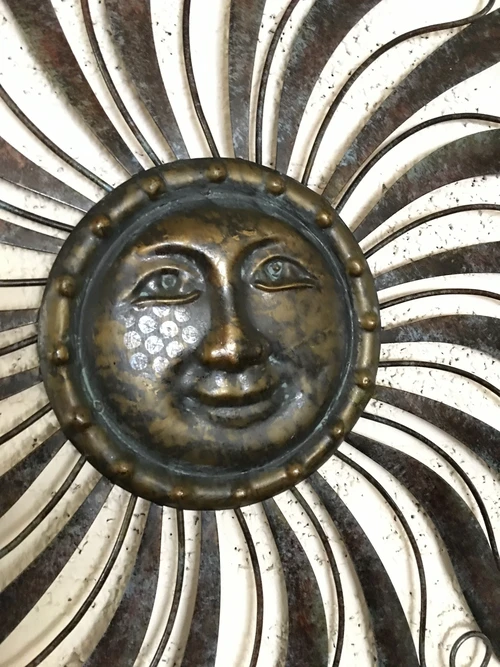Decorative Wall Ornament 'The Sun' - 100 cm - Metal