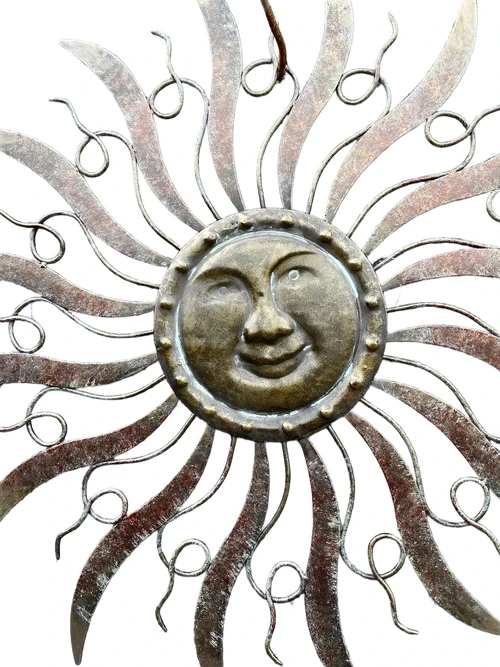 Sun Wall Ornament - Diameter 50 cm - Metal