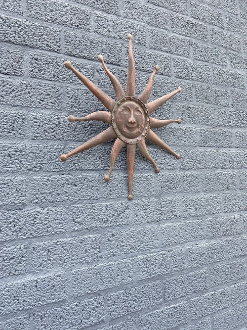 Sun Wall Ornament - Diameter 50 cm - Metal