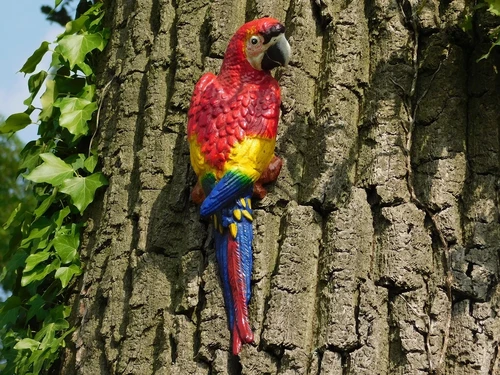 Red Parrot - Cast iron