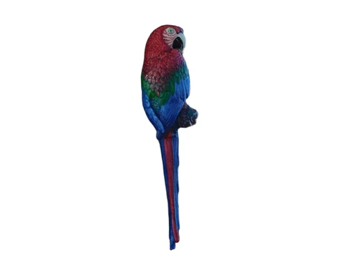Red Parrot XL - Cast iron - Colourful Wall Decoration