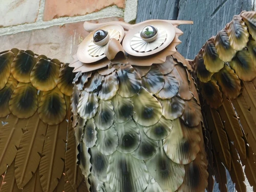 Sculpture Owl XL - Wall decoration - Metal