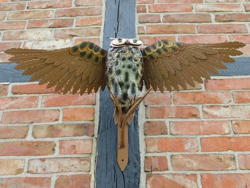 Sculpture Owl XL - Wall decoration - Metal