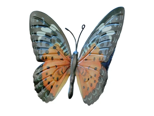 Butterfly Orange - 35 cm - Wall decoration - Metal
