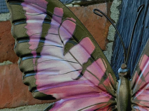 Purple Butterfly - 35 cm - Wall Decoration - Metal