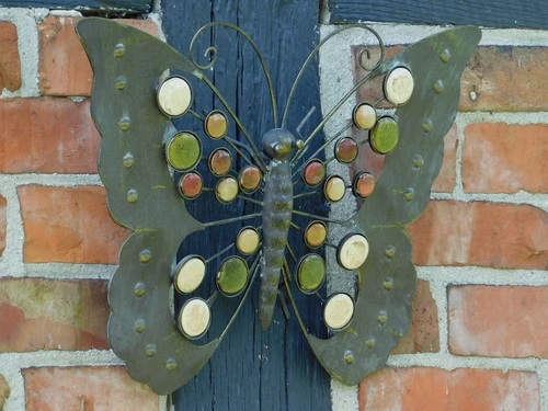 Vlinder van Metaal - Wanddecoratie