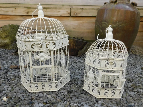 Vogelkooien, kleine + grote, metalen