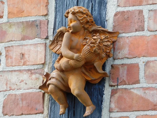 Wand Engel van Gietijzer - 30 cm - Wand deco