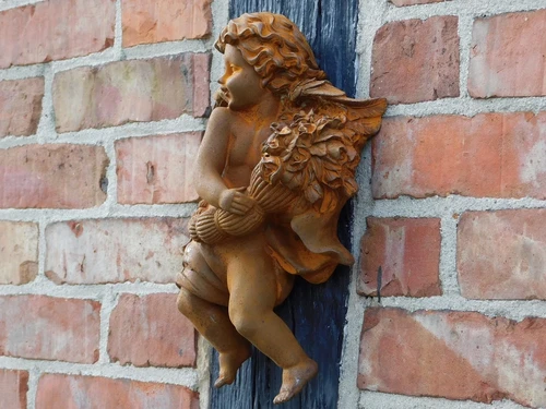 Wand Engel van Gietijzer - 30 cm - Wand deco