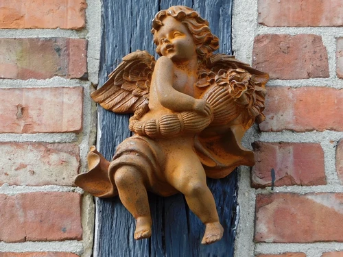 Wand Engel van Gietijzer - 30 cm - Wand deco