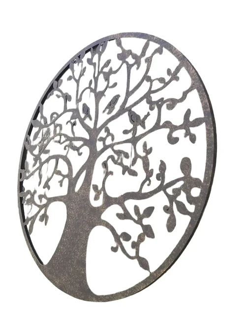 Wandornament ''De levensboom'' - metaal