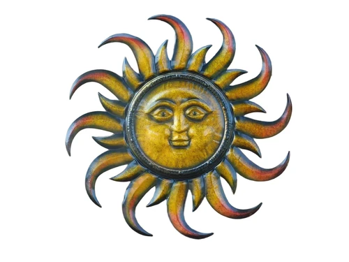 Wall ornament Sun XL - 80 x 80 cm - Metal