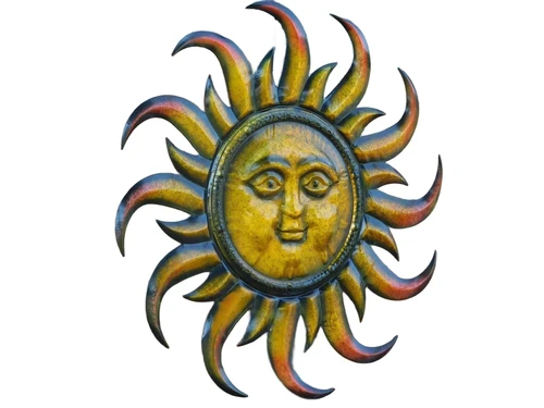 Wall ornament Sun XL - 80 x 80 cm - Metal