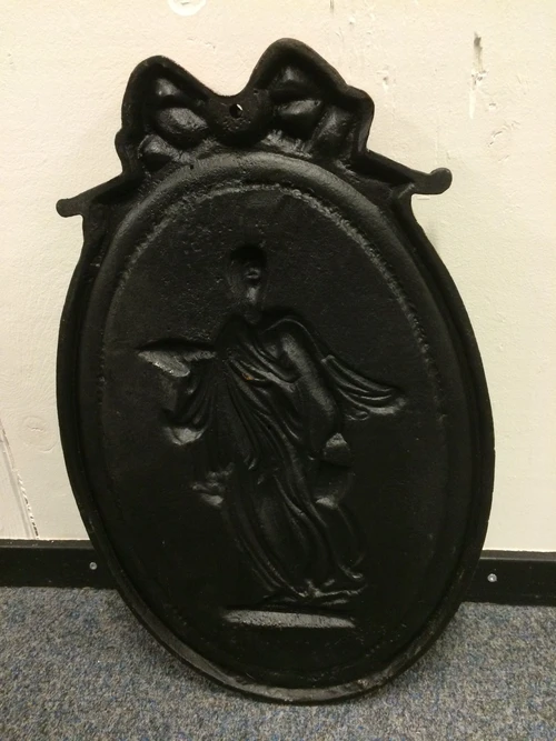 Wall Ornament: Oriental Woman – Heavy Cast Iron – Coloured – 51 cm