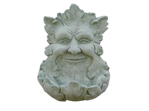 Merry waterman - stone - wall ornament - green finish