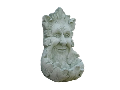 Merry waterman - stone - wall ornament - green finish