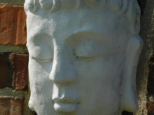 Wall ornament Buddha - solid stone
