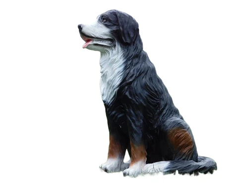 Statue Bernese Mountain Dog - 80 cm - Polystone
