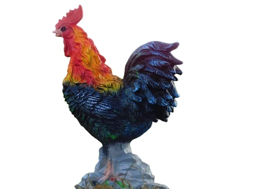 Beeld Haan XL - 65 cm - Polystone in Kleur