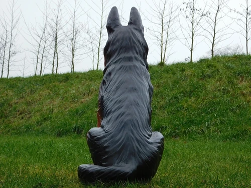 Statue Shepherd dog XL - 85 cm - Polystone