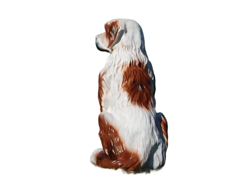 Statue Dog - 76 cm -Polystone - in Colour