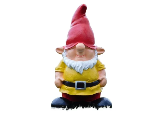Beeld Kabouter Geel XL - 75 cm - Polystone