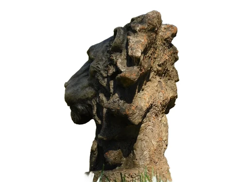 Lion Head Sculpture - 50 x 40 cm - Polystone