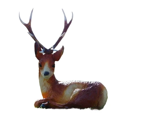 Statue Reclining Deer XL - 80 cm - Polystone