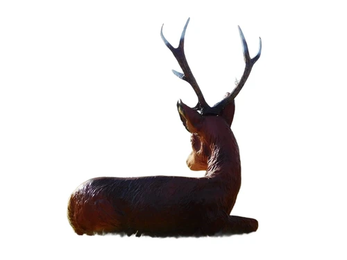 Statue Reclining Deer XL - 80 cm - Polystone