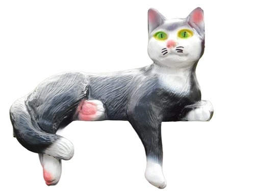 Statue of a Reclining Cat - 33 cm - Polystone