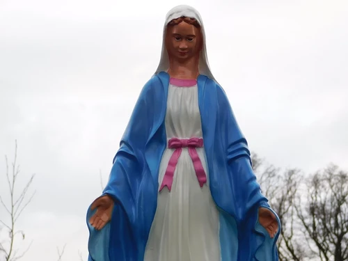 Statue of Mary - 90 cm - Polystone in Colour