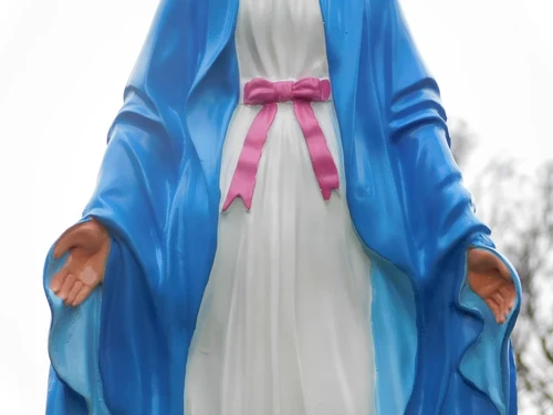 Statue of Mary - 90 cm - Polystone in Colour