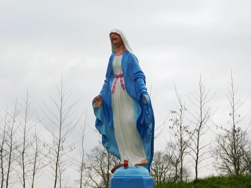 Statue of Mary - 90 cm - Polystone in Colour
