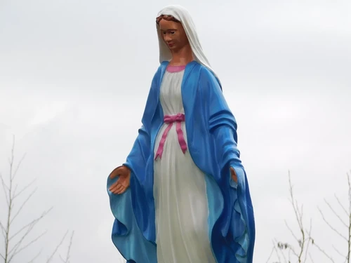 Statue of Mary - 90 cm - Polystone in Colour