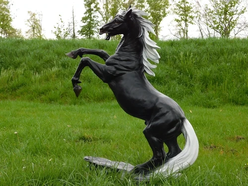 Statue Prancing Horse - 90 cm - Polystone
