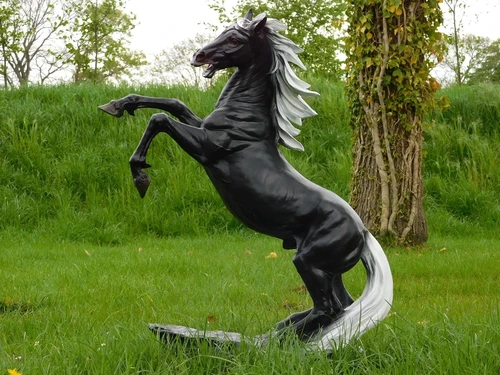 Statue Prancing Horse - 90 cm - Polystone