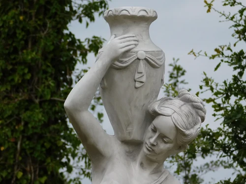 Statue Woman with Pitchers - 130 cm - Polystone