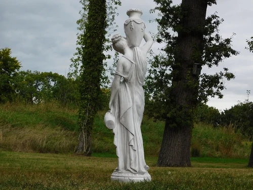 Statue Woman with Pitchers - 130 cm - Polystone