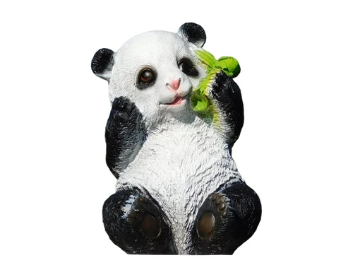 Statue Sitting Panda - Polystone - in Colour