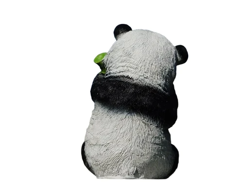 Statue Sitting Panda - Polystone - in Colour