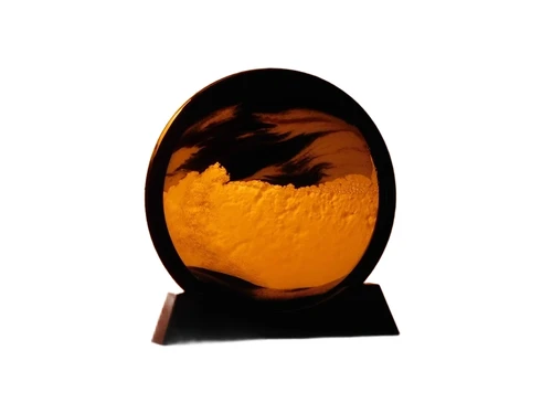 Moving Sand Artwork - ⌀ 18 - Black