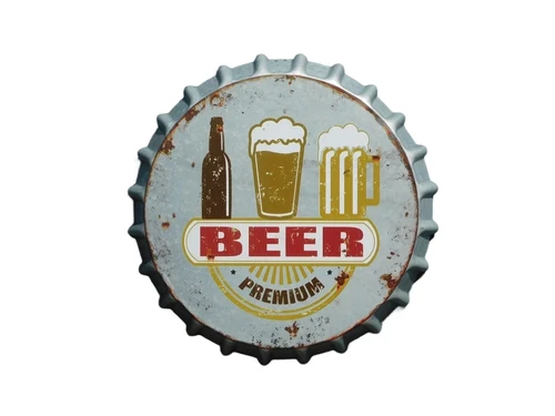 Beer cup - Bear Premium - wall decoration metal