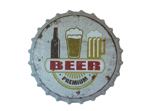 Beer cup - Bear Premium - wall decoration metal