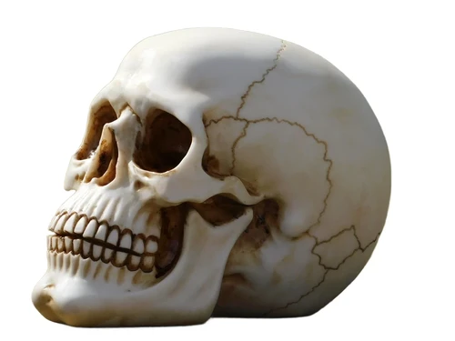 Decorative Skull - Polystone - Detailed