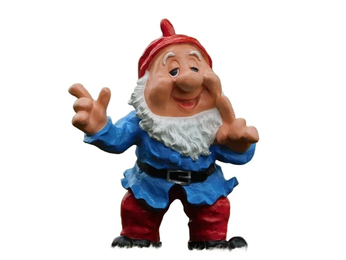 One-off: Blue Gnome Statue - 57 cm - Polystone
