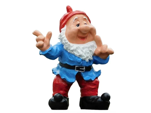 One-off: Blue Gnome Statue - 57 cm - Polystone