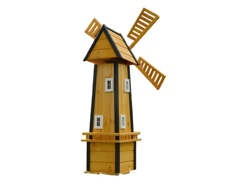 Große Windmühle - 155 cm - Imprägniertes Holz