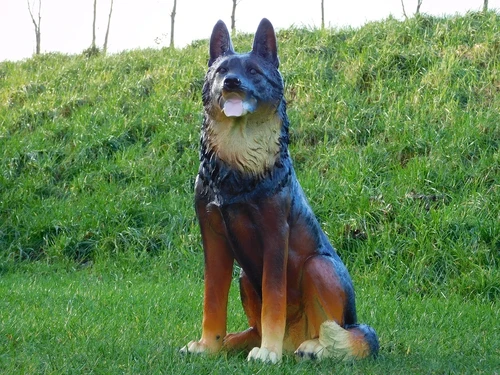 Shepherd dog L - 78 cm - Polystone