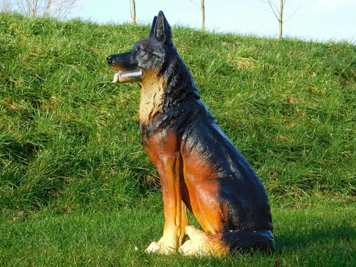 Shepherd dog L - 78 cm - Polystone